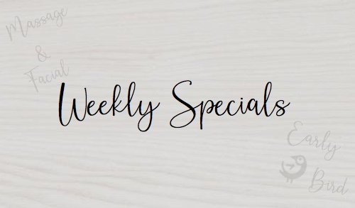 Weekly Specials on Massages and Skincare Services | Tampa, FL